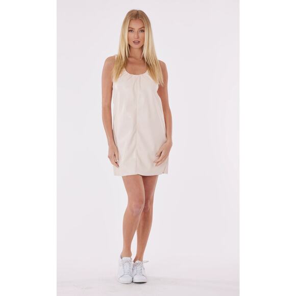 Dolce Cabo Faux Leather Sleeveless Dress‎ size xs - Picture 1 of 10
